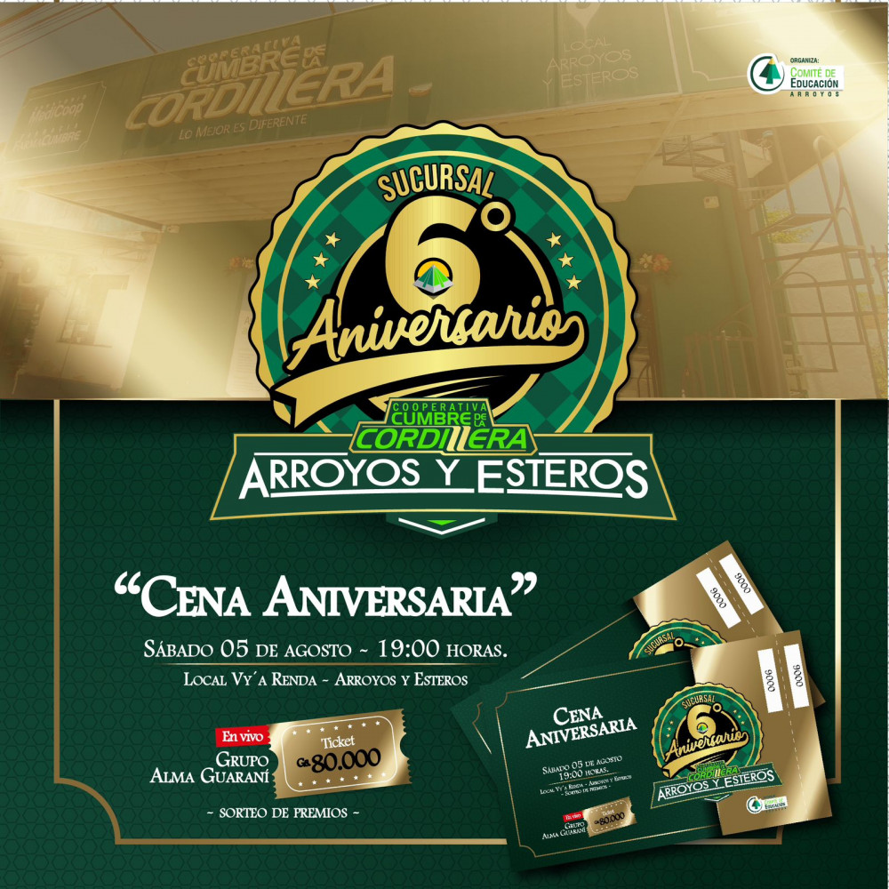 Celebramos el 6to aniversario de la sucursal Arroyos